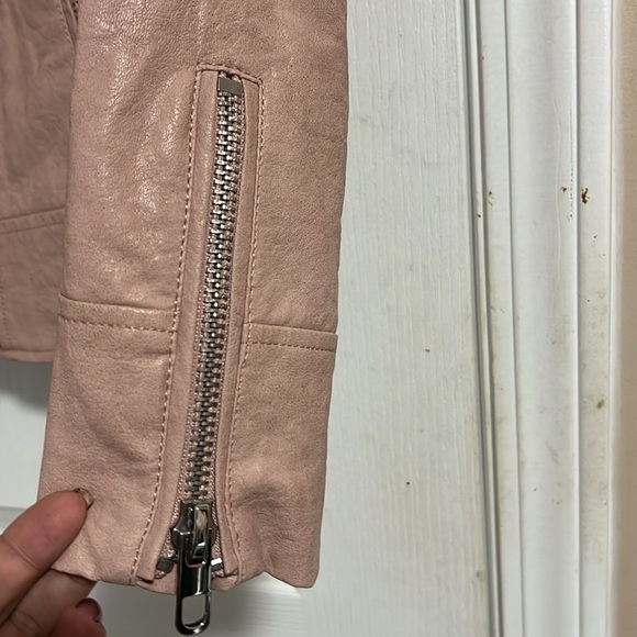 Zara Basic Faux Leather Biker Jacket (S) - Picture 4 of 8